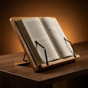 حامل الكتاب الخشبي للقراءة